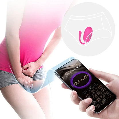 Pretty Love – Oeuf Vibrant Rechargeable Doreen Magenta Télécommande