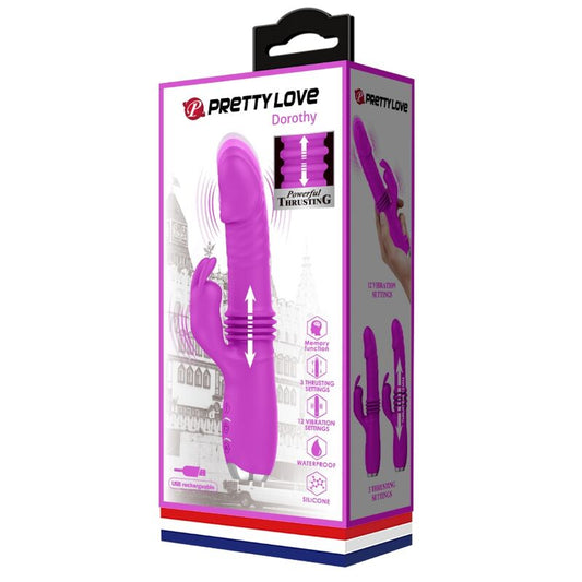 PRETTY LOVE - VIBRADOR CONEJO RECARGABLE DOROTHY PURPLE