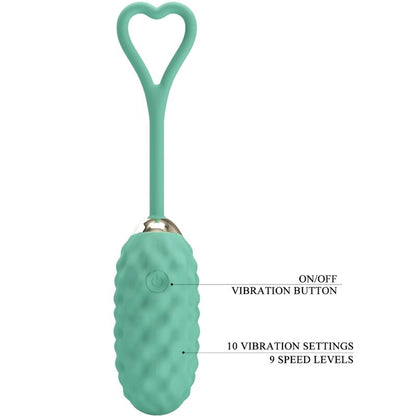PRETTY LOVE - HUEVO VIBRADOR CONTROL REMOTO VIBRACIÓN VIVIAN GREEN