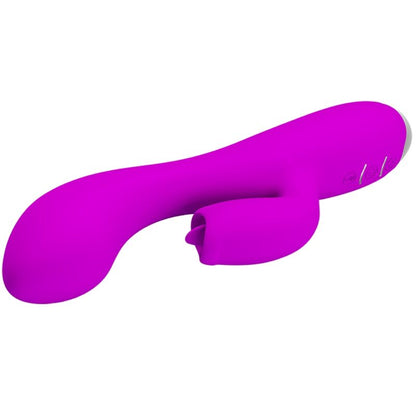 PRETTY LOVE - GLORIA VIBRADOR CONEJO RECARGABLE IMPERMEABLE MORADO