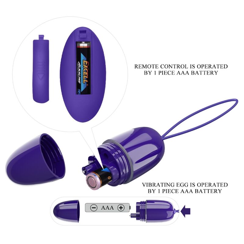 PRETTY LOVE - SELKIE YOUTH MINI HUEVO VIBRADOR CONTROL REMOTO MORADO