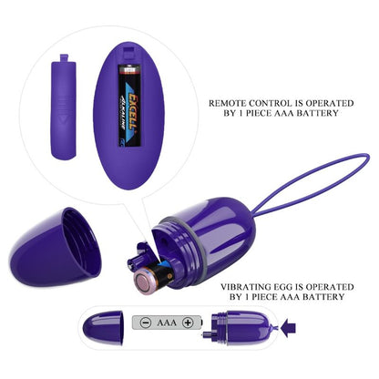 PRETTY LOVE - SELKIE YOUTH MINI HUEVO VIBRADOR CONTROL REMOTO MORADO