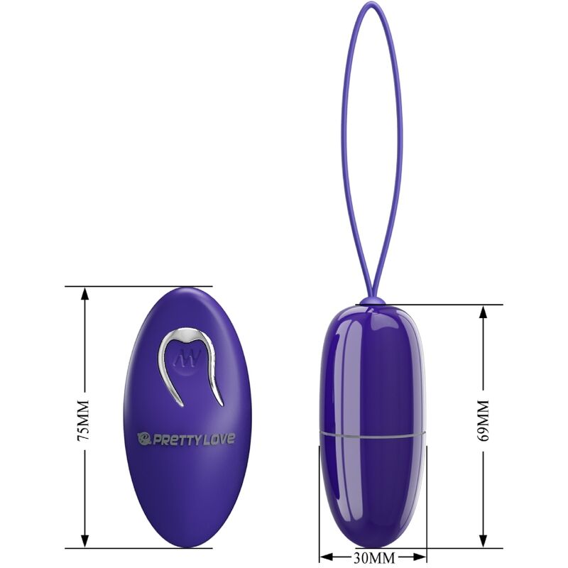 PRETTY LOVE - SELKIE YOUTH MINI HUEVO VIBRADOR CONTROL REMOTO MORADO