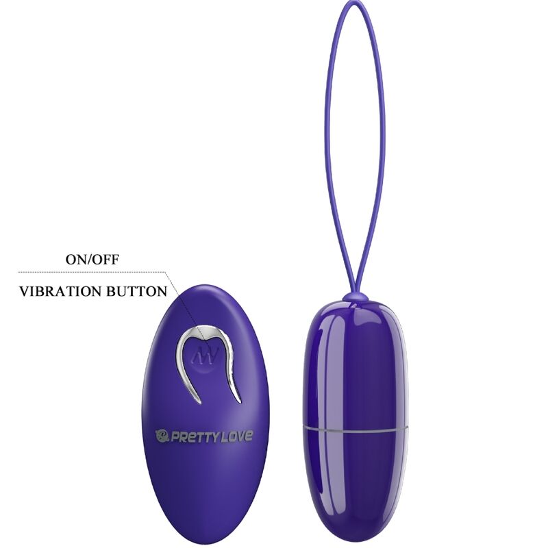 PRETTY LOVE - SELKIE YOUTH MINI HUEVO VIBRADOR CONTROL REMOTO MORADO