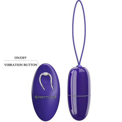 PRETTY LOVE - SELKIE YOUTH MINI HUEVO VIBRADOR CONTROL REMOTO MORADO