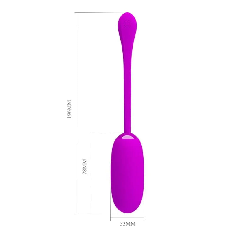 Pretty Love – Oeuf Vibrant Julius Imperméable Rechargeable Violet