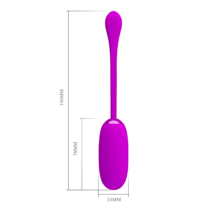 Pretty Love – Oeuf Vibrant Julius Imperméable Rechargeable Violet
