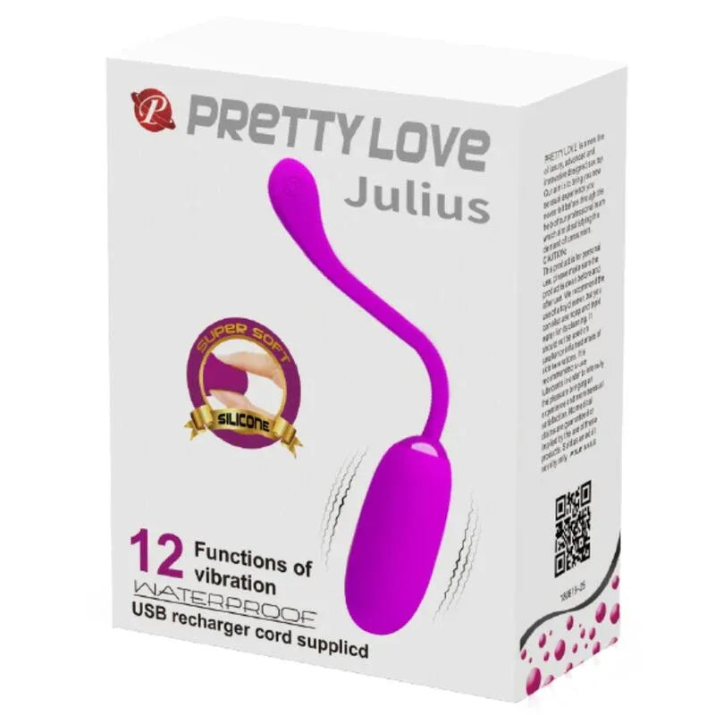 Pretty Love – Oeuf Vibrant Julius Imperméable Rechargeable Violet