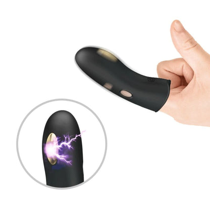PRETTY LOVE - FUNDAS PARA DEDOS CON ELECTROESTIMULADOR MARICO NEGRO