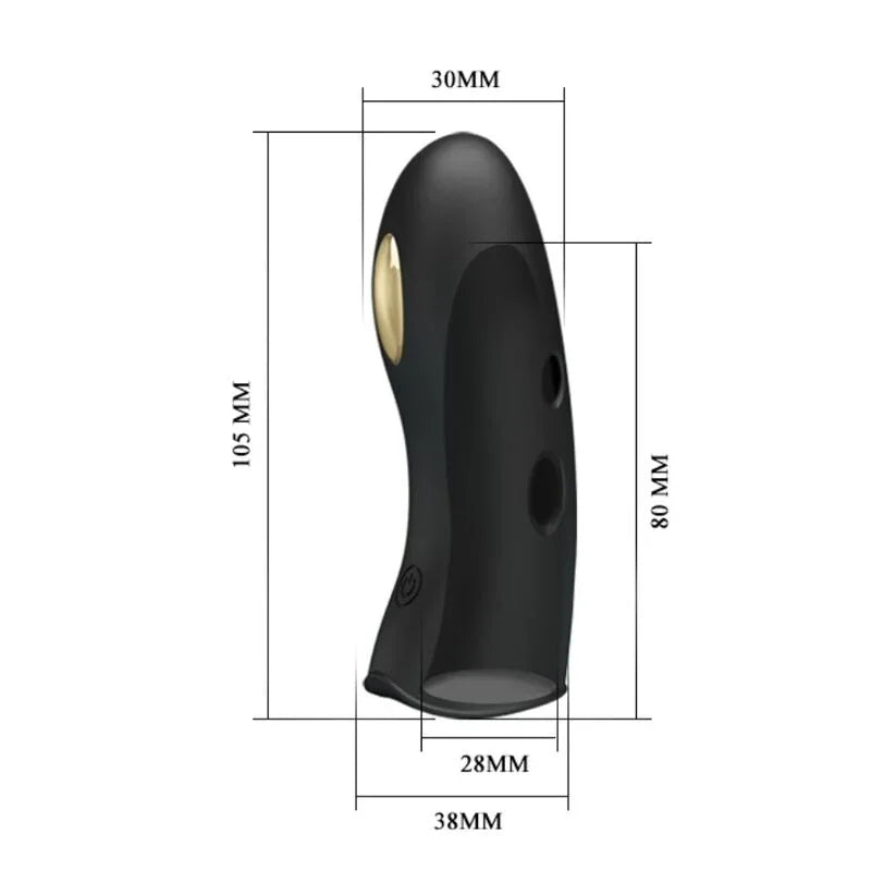 Pretty Love – Couvre Doigts Électro Stimulateur Marico Noir