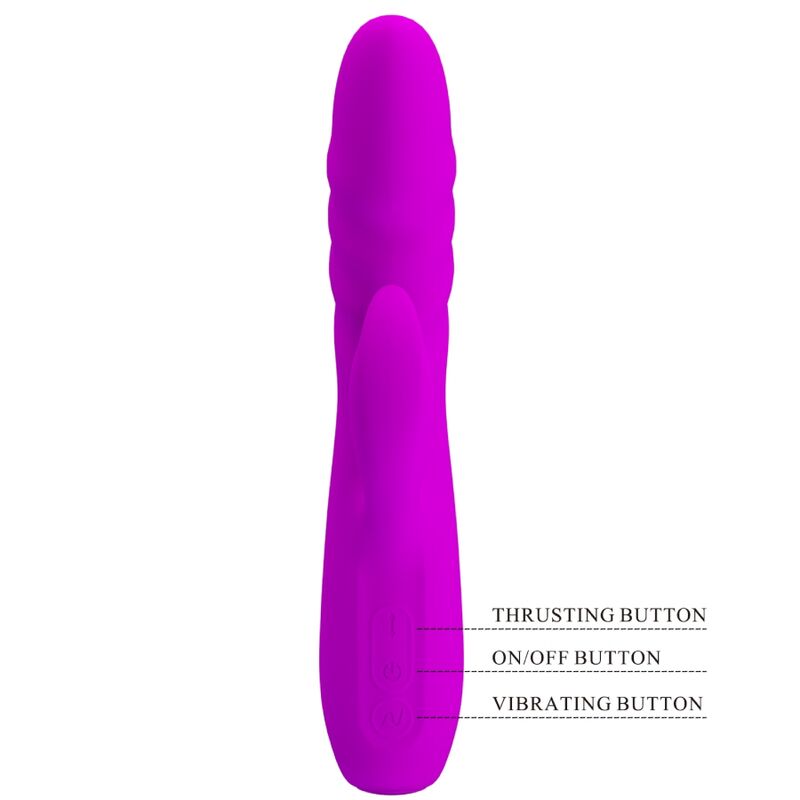 PRETTY LOVE - VIBRADOR CONEJO RECARGABLE MELANIE PURPLE