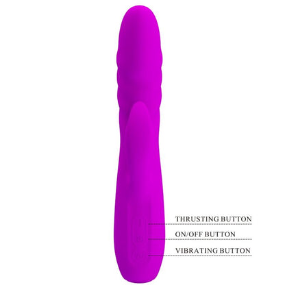 PRETTY LOVE - VIBRADOR CONEJO RECARGABLE MELANIE PURPLE