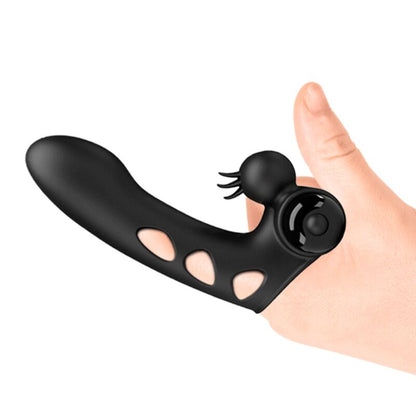 PRETTY LOVE - FUNDA PARA DEDO CON VIBRADOR ORLANDO NEGRO