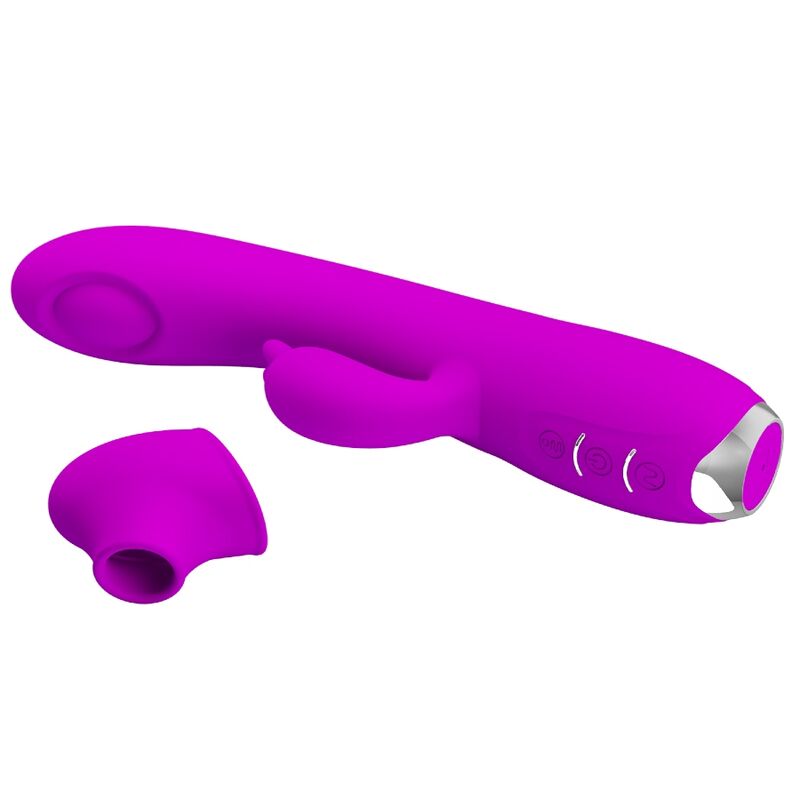 PRETTY LOVE - VIBRADOR REGINA - ONDAS ESTIMULANTES RECARGABLES MORADO