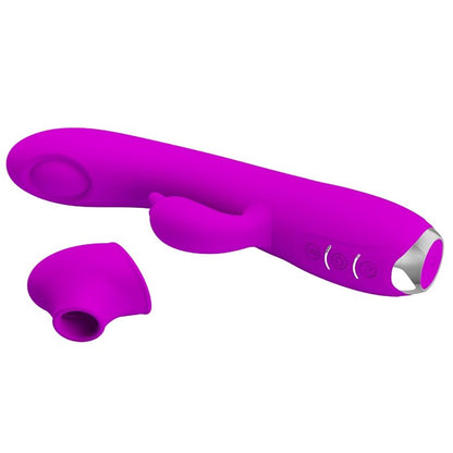 PRETTY LOVE - VIBRADOR REGINA - ONDAS ESTIMULANTES RECARGABLES MORADO