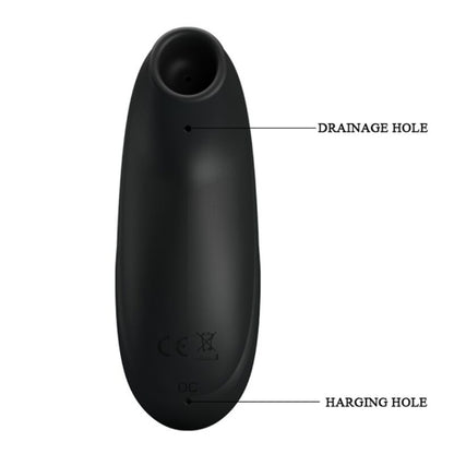 Masseur à aspiration rechargeable de luxe noir – Pretty Love