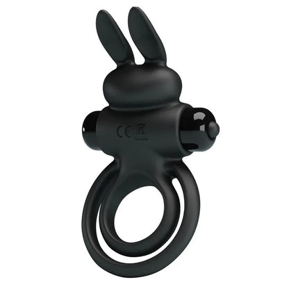 Pretty Love – Anneau de Lapin Vibrator Iii pour Pénis Noir