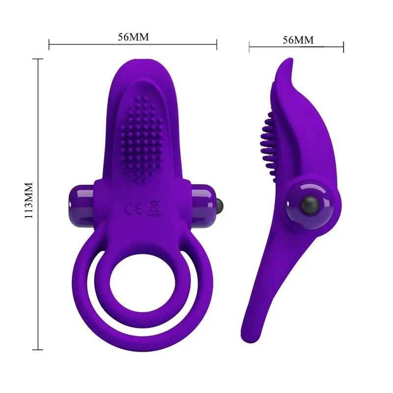 Pretty Love – Anneau Pénis Vibrant Violet