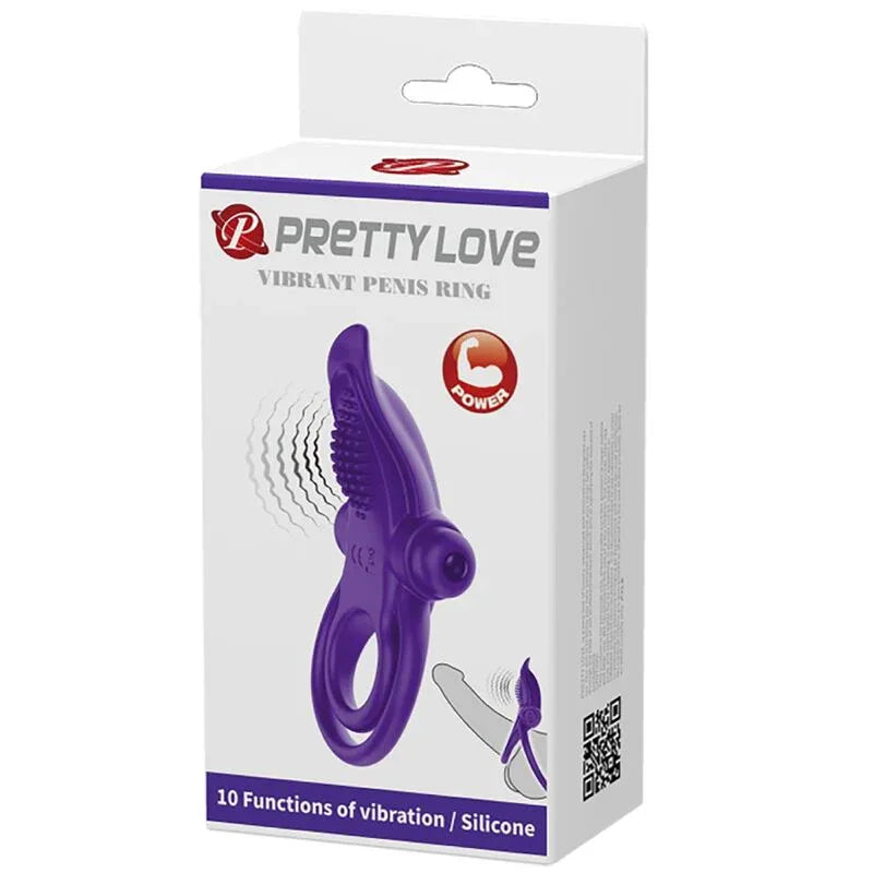 Pretty Love – Anneau Pénis Vibrant Violet