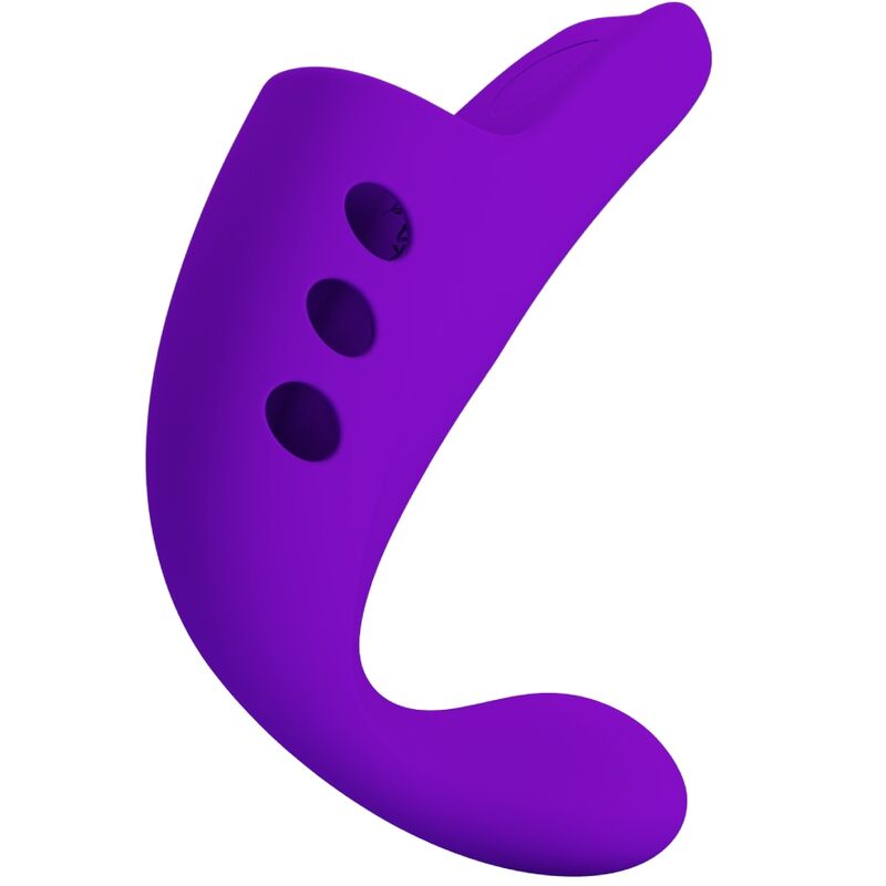 PRETTY LOVE - VIBRADOR DE DEDO GORGON MORADO RECARGABLE