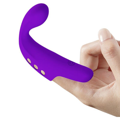 PRETTY LOVE - VIBRADOR DE DEDO GORGON MORADO RECARGABLE