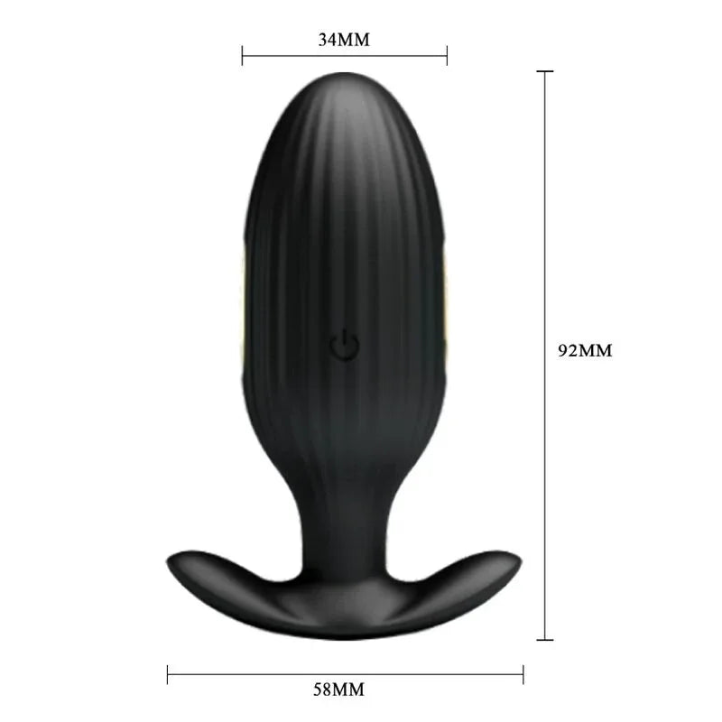 Pretty Love – Plug Anal Contrôlé Par Application Jefferson Noir