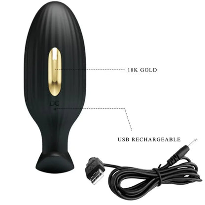 Pretty Love – Plug Anal Contrôlé Par Application Jefferson Noir