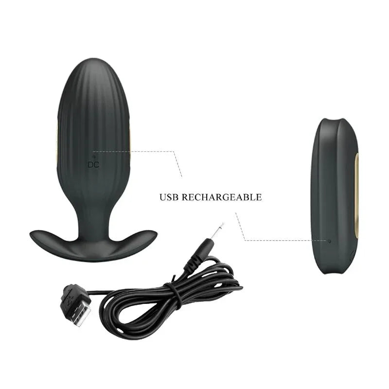 Pretty Love – Vibrateur Anal Rechargeable Kelly Plug Noir