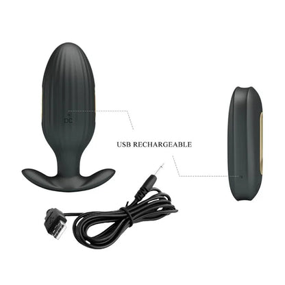 Pretty Love – Vibrateur Anal Rechargeable Kelly Plug Noir