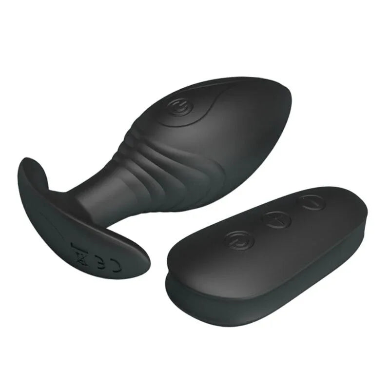 Pretty Love – Vibrateur Rechargeable Regina Anal Plug Noir