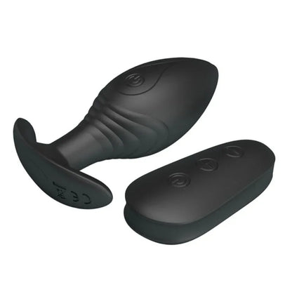 Pretty Love – Vibrateur Rechargeable Regina Anal Plug Noir