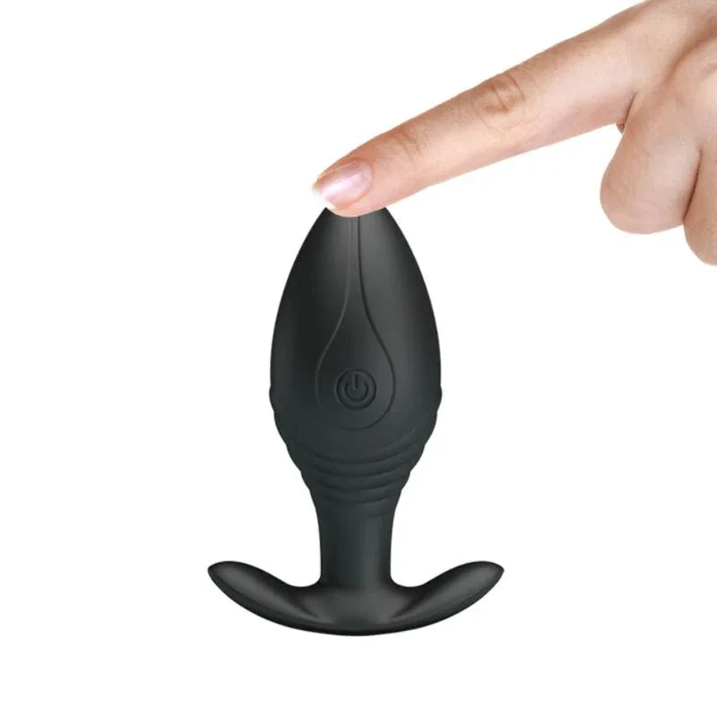 Pretty Love – Vibrateur Rechargeable Regina Anal Plug Noir
