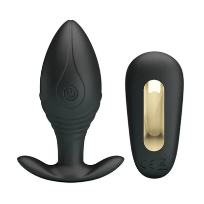 Pretty Love – Vibrateur Rechargeable Regina Anal Plug Noir