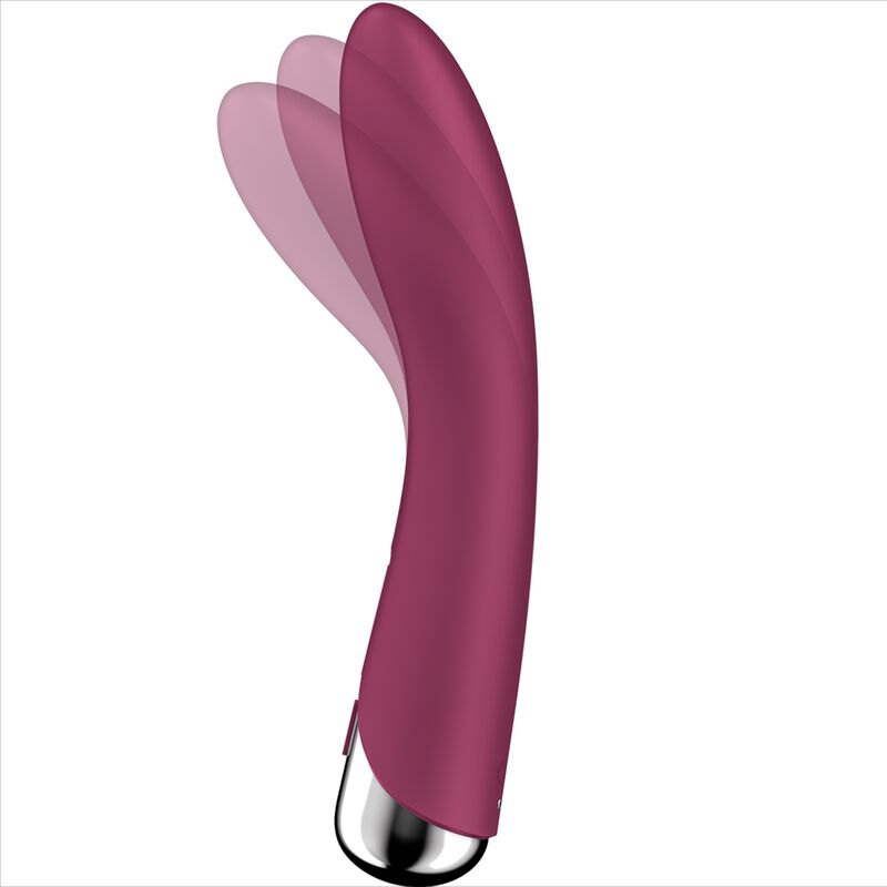 SATISFYER - VIBRADOR GIRATORIO AZUL CON 1 PUNTO G