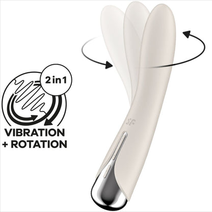 SATISFYER - VIBRATEUR ROTATEUR BLEU SPINNING VIBE 1 G-SPOT