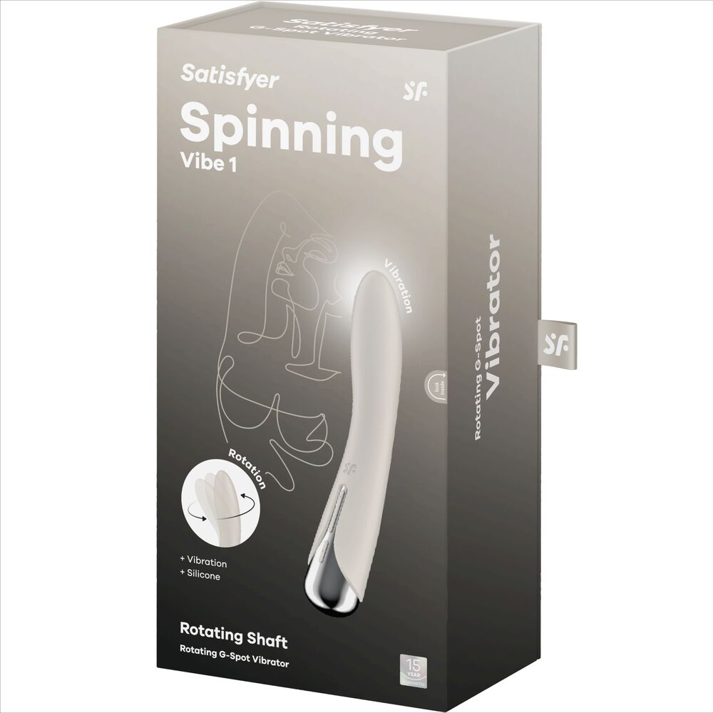 SATISFYER - VIBRADOR GIRATORIO AZUL CON 1 PUNTO G