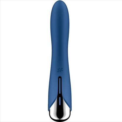 SATISFYER - VIBRADOR GIRATORIO AZUL CON 1 PUNTO G