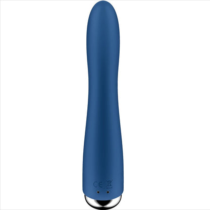 SATISFYER - VIBRADOR GIRATORIO AZUL CON 1 PUNTO G