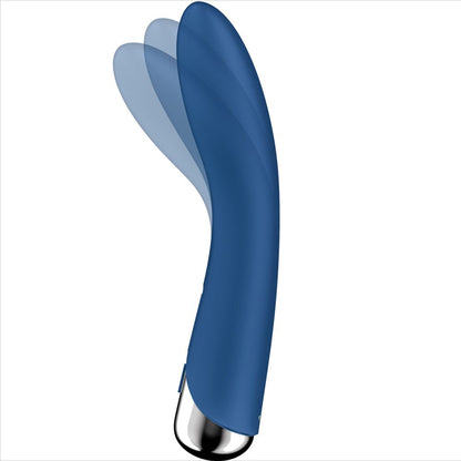 SATISFYER - VIBRADOR GIRATORIO AZUL CON 1 PUNTO G