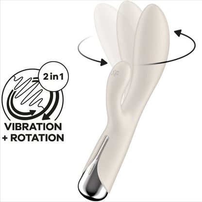 SATISFYER - SPINNING RABBIT 1 CLITORIS ET STIMULATION DU POINT G BLEU