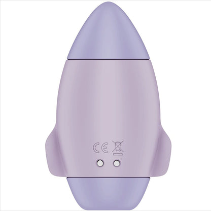 SATISFYER - MISSION CONTROL BLEU PETIT VIBRATEUR  DOUBLE IMPULSION