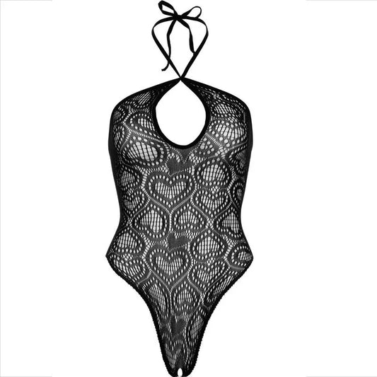 Leg Avenue – Body sans Couture Halter Neck Noir