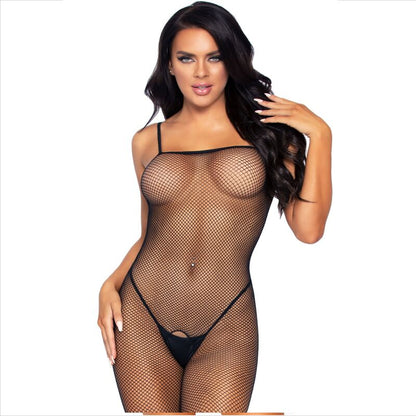 LEG AVENUE - BODYSTOCK DE RED CON ABERTURA