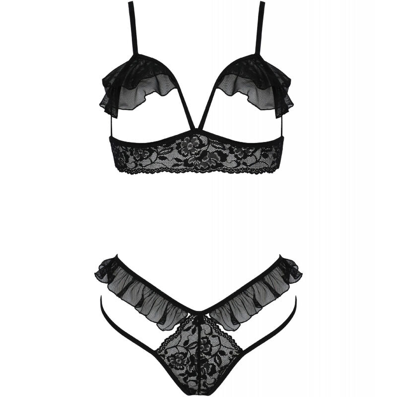PASIÓN - CONJUNTO DE DOS PIEZAS DOLLY NEGRO L/XL