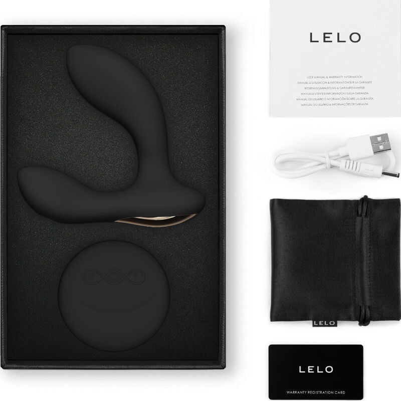 MASAJEADOR DE PRÓSTATA LELO HUGO 2 NEGRO CON CONTROL REMOTO