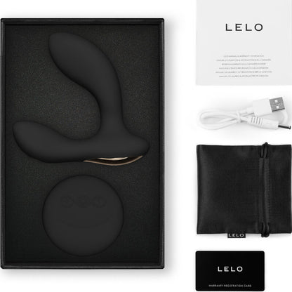 MASAJEADOR DE PRÓSTATA LELO HUGO 2 NEGRO CON CONTROL REMOTO