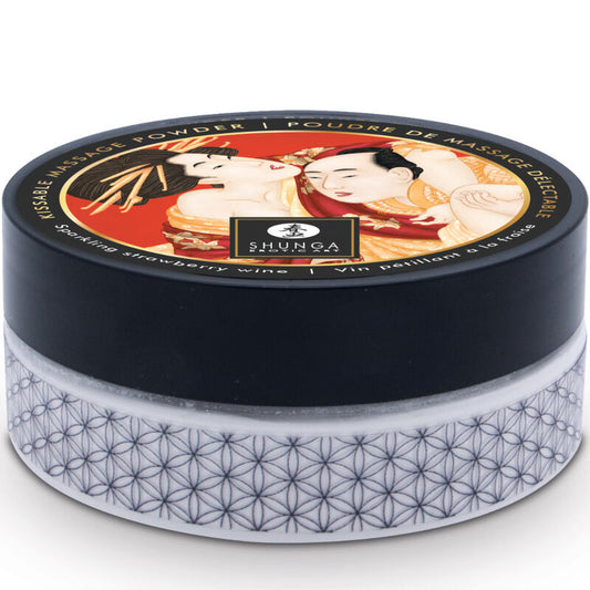 SHUNGA - EDIBLE MASSAGE POUDRE KIT À LA FRAISE