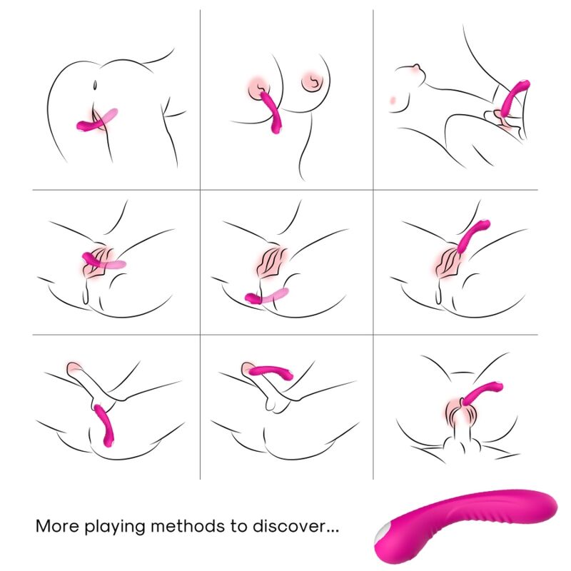 Vibrateur legend silicone fuchsia – Armony