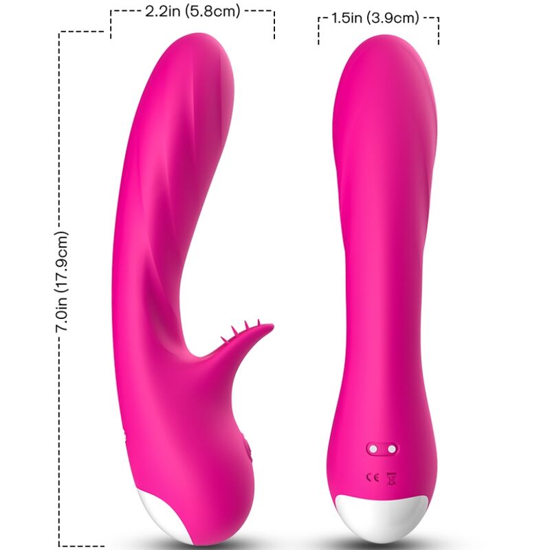 Vibrateur romance avec stimulateur fuchsia – Armony