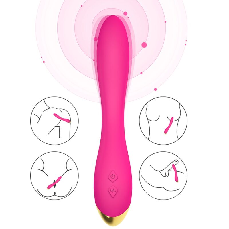 Vibrateur flamingo multiposition fuchsia – Armony
